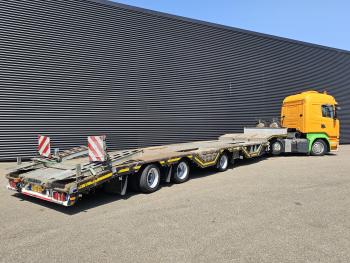 Scania R410 6x2 + NOOTEBOOM TIEFLADER